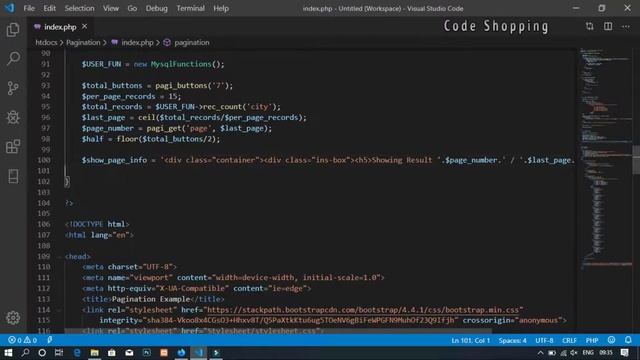 Create Pagination In PHP With Next & Previous Button (Source Code) смотреть онлайн