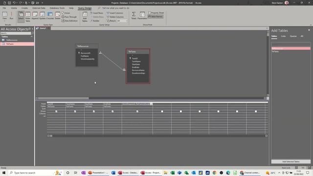 Project Management In Microsoft Access