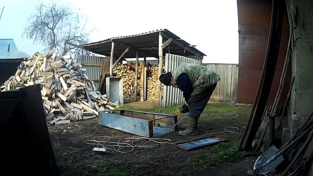 Самосвальная телега к мотоблоку своими руками. Начало проекта 1 серия. смотреть онлайн