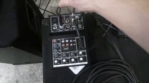 Подключить активные колонки и саб к микшеру invotone mx5