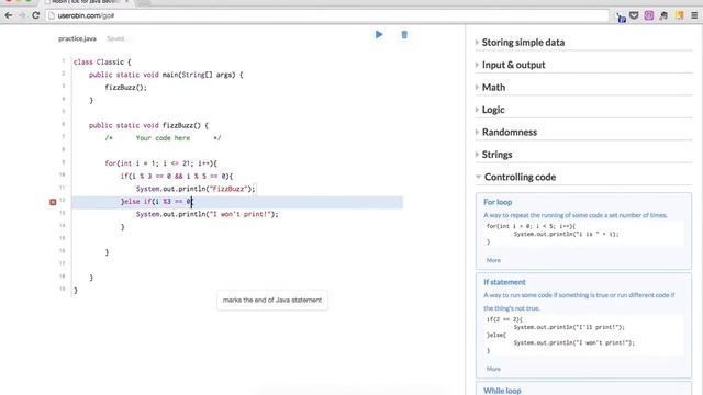 Solving FizzBuzz question from TeachAPCS.com смотреть онлайн