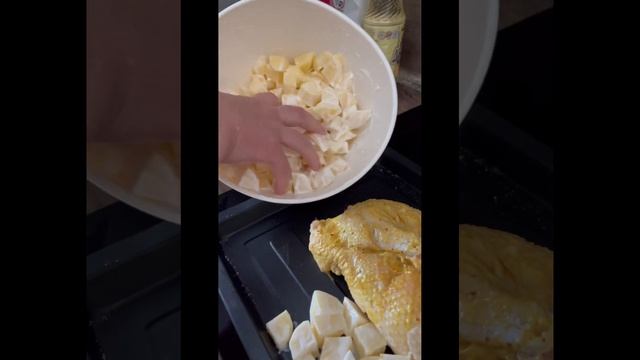 Домашняя курочка с картошкой в настольной духовке#Tefal смотреть онлайн