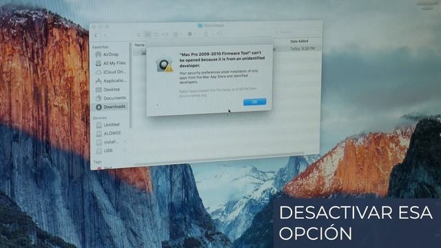 ACTUALIZAR EL FIRMWARE MacPro 2009