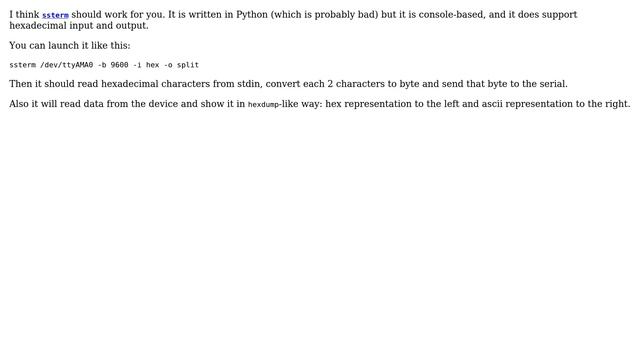 Linux comand line program, serial (COM port) transmistion, Hex (3 Solutions!!) смотреть онлайн