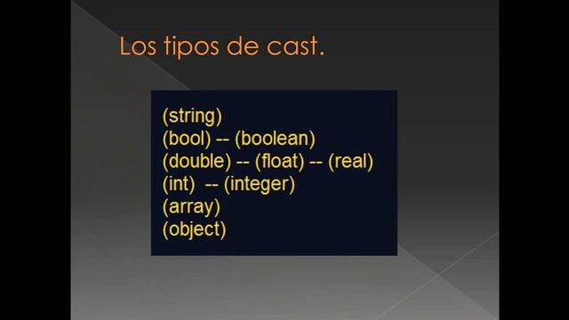 Cast en PHP - Tema 1.6 смотреть онлайн
