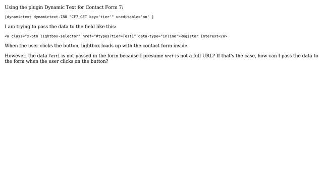 Wordpress: Pass get data from anchor URL смотреть онлайн