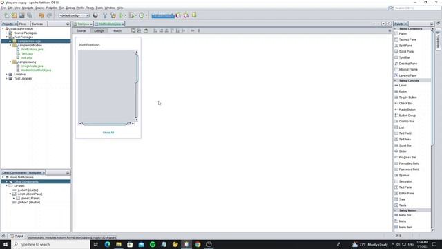 Notifications UI Popup using Java Swing - GlassPane Popup смотреть онлайн