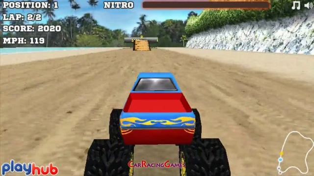 Monster Truck Race 3d Car Racing Games - games for kids смотреть онлайн