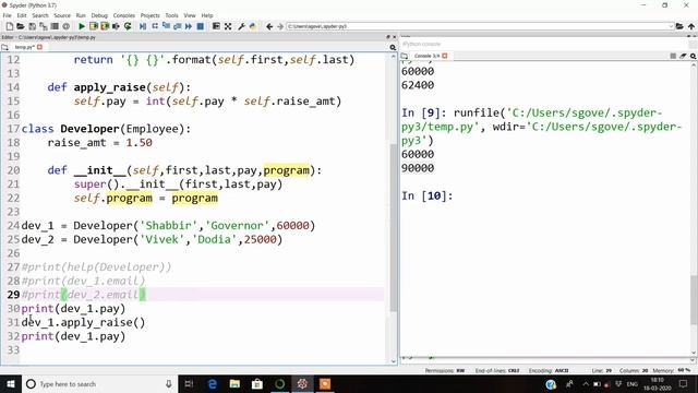OOP's in Python #4 | Inheritance of Classes,Attributes,Constructor's in Python with Example. смотреть онлайн