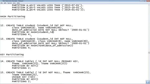 MySQL Partitioning LIST COLUMNS HASH KEY SUB Partitioning - Telugu-Lesson-28 смотреть онлайн