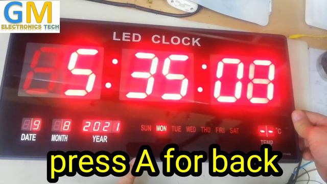 HOW TO SET TIME & DATE LED DIGITAL WALL CLOCK 4622 AND HOW TO RESET LED DIGITAL CLOCK HINDI & URDU смотреть онлайн