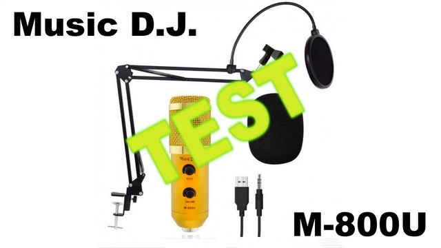 Микрофон Music D.J. M-800U. Распаковка, тестирование и вопросы подключения смотреть онлайн