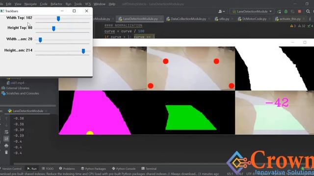 Lane Detection of Self Driving Vehicles using Raspberry Pi & OpenCV | Crown Innovative Solutions смотреть онлайн
