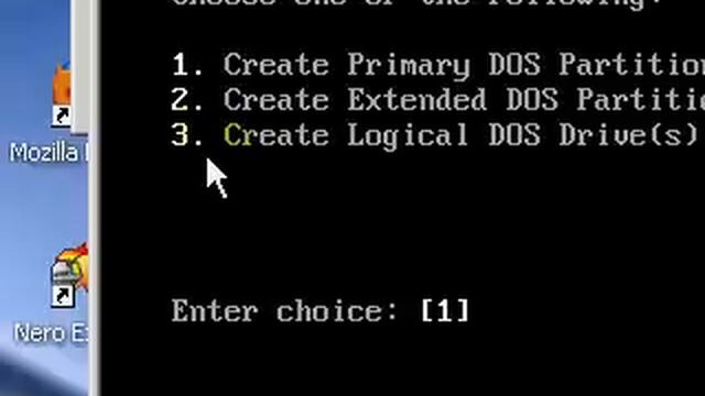 Fdisk DOS Partition Tutorial смотреть онлайн