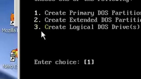 Fdisk DOS Partition Tutorial
