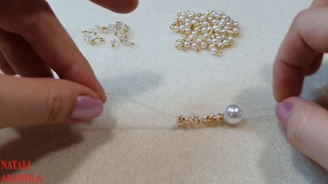 BRACELET/Beaded Bracelet/Pearl BRACELET/Diy Bracelet/Tutorial/Браслет на резинке/Браслет из бусин/