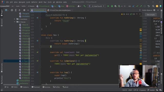 Kekod Ders21 Kotlin ~ Classes Enum смотреть онлайн