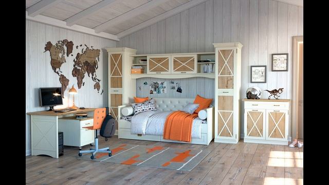 Молодёжная Кантри 9 купить в Москве, Спб - интернет магазин мебели Ангстрем смотреть онлайн