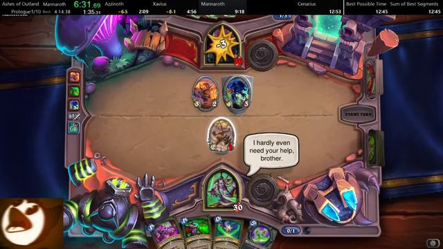 Hearthstone: Ashes of Outland Prologue Speedrun in 12:26 смотреть онлайн