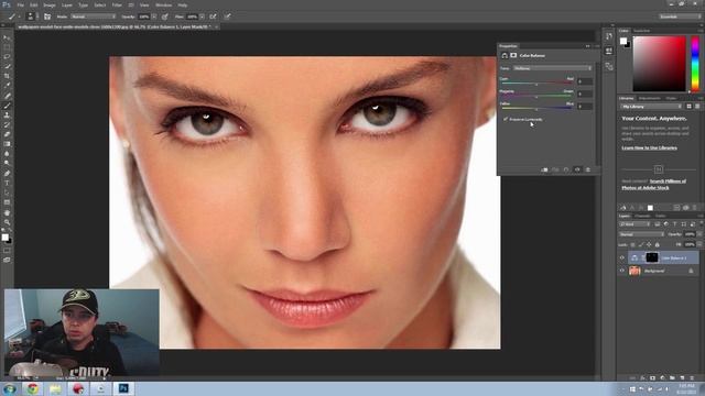 How to change eye color in Photoshop CC смотреть онлайн