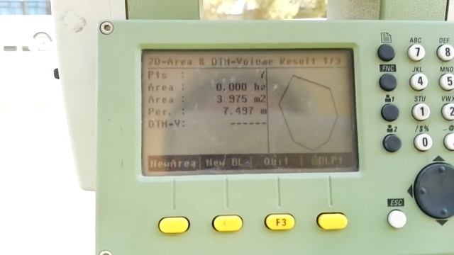 How calculate area, volume & Perimeter with Leica Total Station TS 06 Plus in Urdu hindi смотреть онлайн