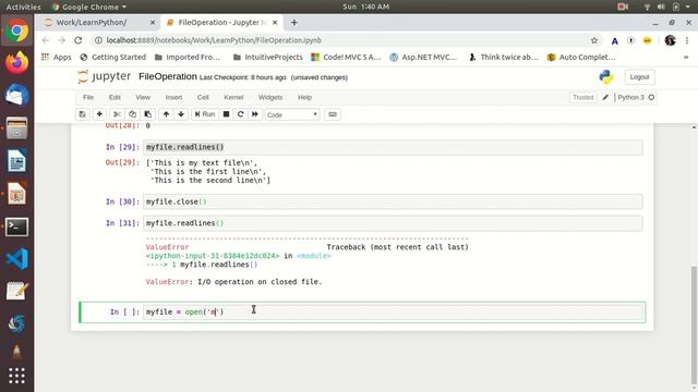 File Operation in Python смотреть онлайн