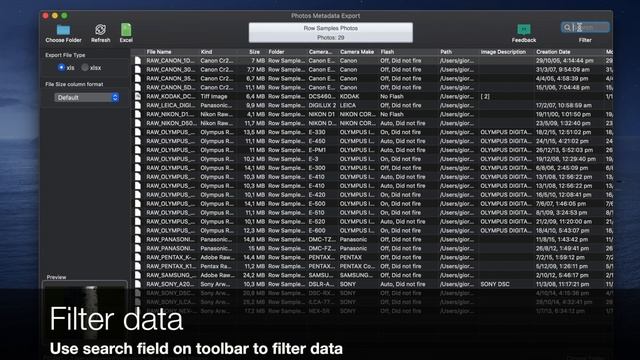 How to export Photos Metadata to Excel file (exif to xls) смотреть онлайн