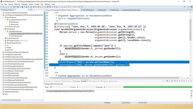 Argument Aggregation in Parameterized Test in JUnit 5 ||Convert multiple CSV parameters into Objec смотреть онлайн
