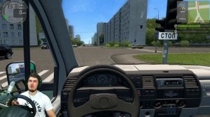 ПЕРЕВОЖУ ГРУЗЫ НА ГАЗЕЛЕ С ПРИЦЕПОМ - CITY CAR DRIVING + РУЛЬ