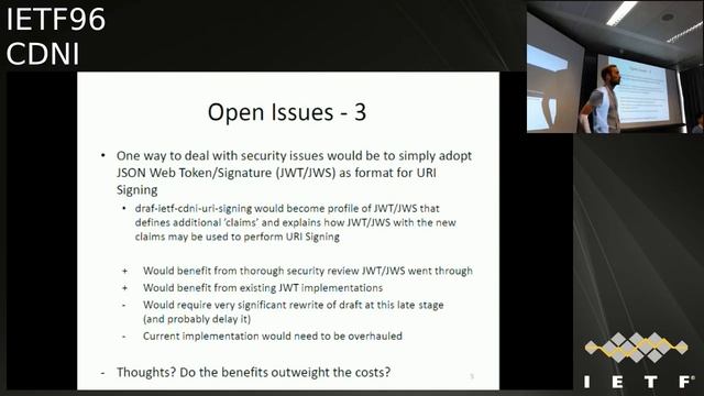 IETF96-CDNI-20160720-1400 смотреть онлайн