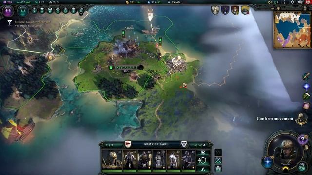 KARL FRANZ In Age of Wonders 4 | 1v1 PVP Campaign - Feudal Unifier Build смотреть онлайн