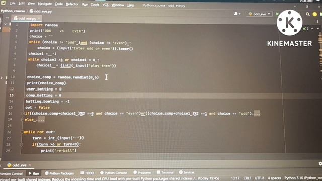 ODD vs EVEN | Python Basic Game for Beginners смотреть онлайн