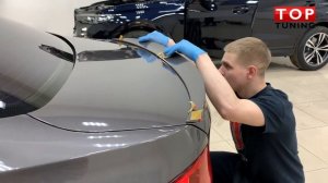 Установка лип спойлера на BMW 3 f30