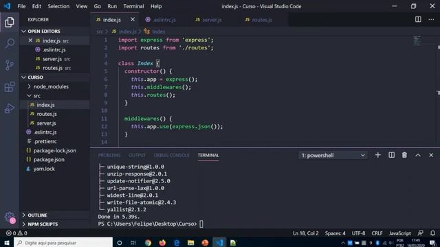 Aula 03 - Nodemon e Sucrase - Curso de NodeJS com MySQL смотреть онлайн