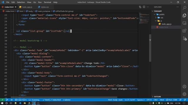 Video 5: JavaScript - Update, Delete, Checked todo | Todo app смотреть онлайн