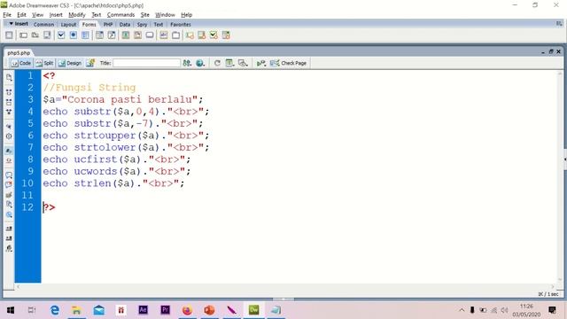 Praktek PHP 05 смотреть онлайн