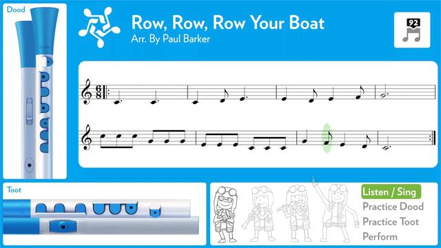 Tune 92 Row Row Row Your Boat - Easy Tutorial смотреть онлайн