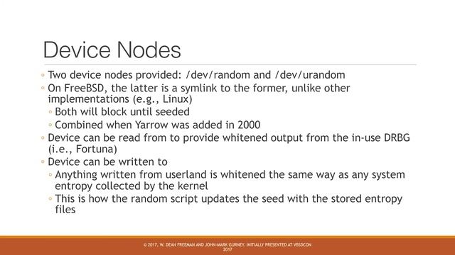 Deep Dive into FreeBSD's Kernel RNG, John-Mark Gurney and Dean Freeman смотреть онлайн