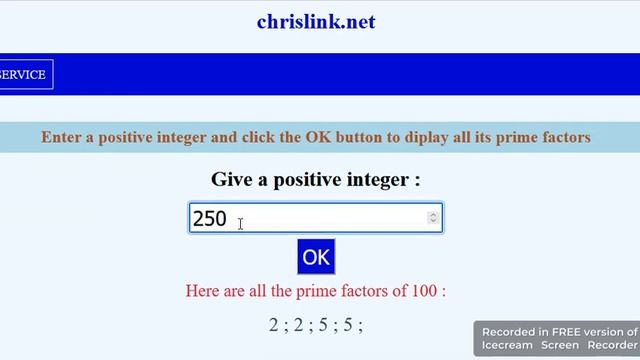 Prime factorization of an integer(php application) смотреть онлайн