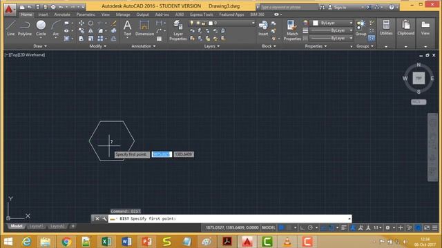 AutoCAD - Drawing polygon смотреть онлайн