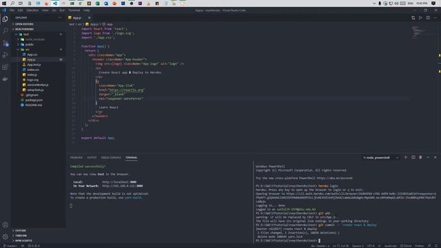 How to create React Apps and Deploy to Heroku | Step by Step смотреть онлайн