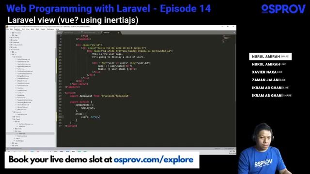 Coding with PHP Laravel EP14 - VueJS using InertiaJs смотреть онлайн
