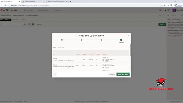 How to create web source (jeson data) report in oracle apex | Web source report in oracle apex смотреть онлайн