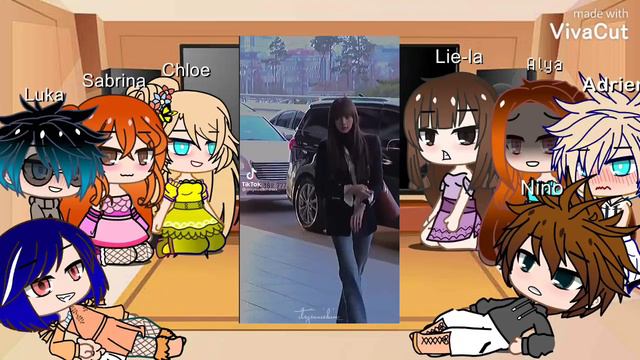 MLB react to marinette as LALISA MANOBAN(blackpink)nice chloe AU смотреть онлайн