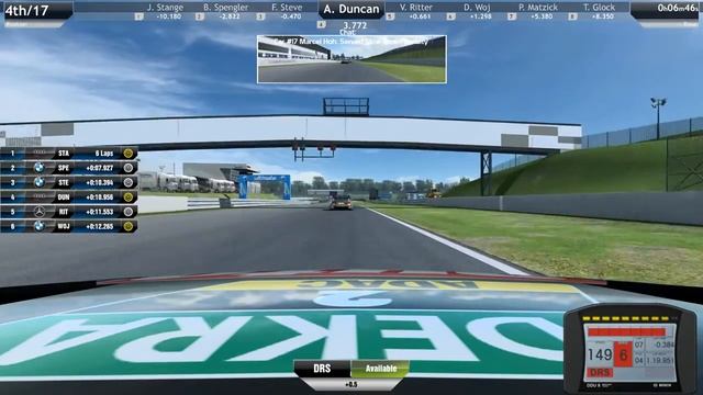 Raceroom Experience Online race with REAL DTM drivers Timo Glock and Bruno Spengler смотреть онлайн