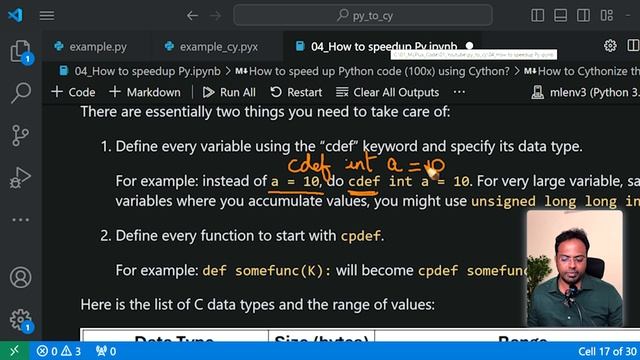 How to convert Python to Cython (and Speed Up 100X) смотреть онлайн