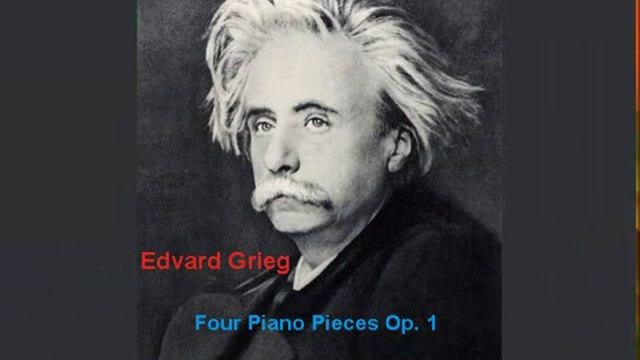Edvard Grieg Four Piano Pieces Op 1 Mazurka con gratia смотреть онлайн
