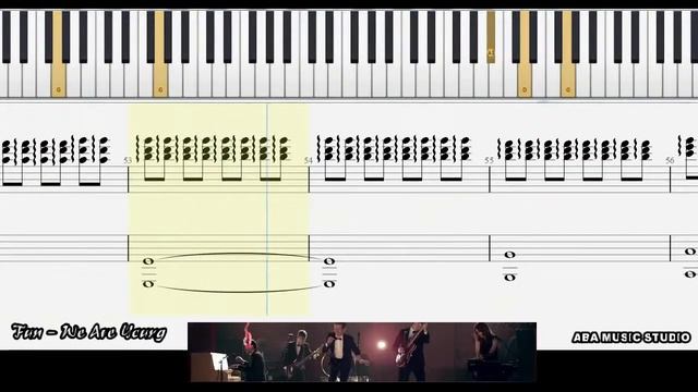 Fun - We Are Young Piano Play смотреть онлайн