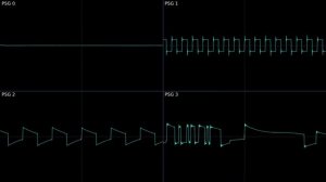 Sonic 3 & Knuckles - The Doomsday Zone (Sega Master System Remix) Oscilloscope View