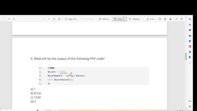 PHP Multiple Choice Question and Answer on Basics Part 2 #2 смотреть онлайн